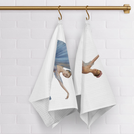 Набор полотенец вафельных Русские балерины "Федоскино" 40х70